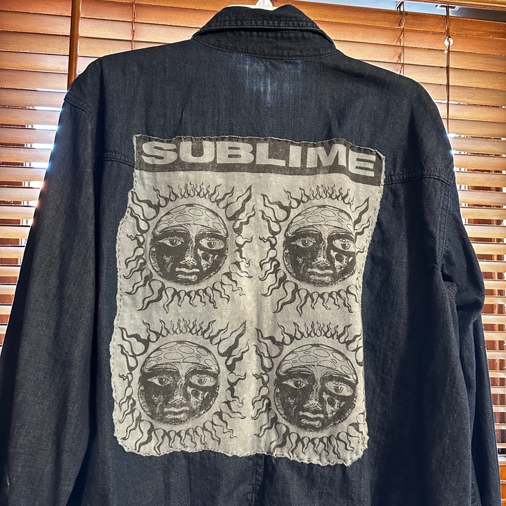 Hand made Sublime Graphic Denim Jacket